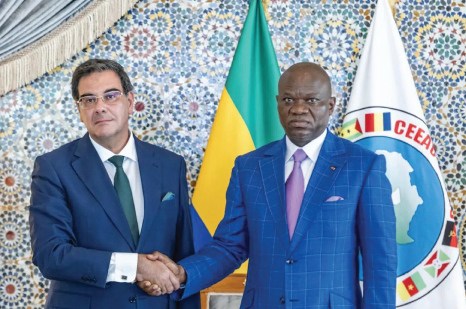 Gabon : Oligui Nguema échange avec les ambassadeurs d’Espagne et d’Arabie Saoudite