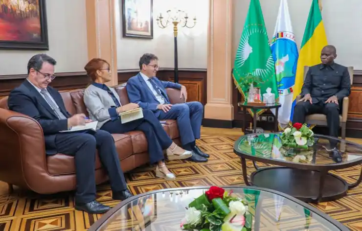 Gabon-France: Oligui Nguema échange avec l&rsquo;Ambassadeur Fabrice Mauriès