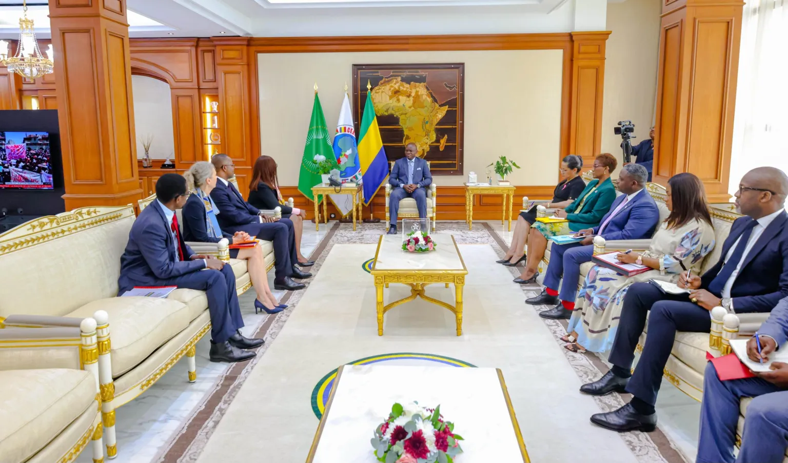 Gabon : Oligui Nguema reçoit une délégation de la BAD