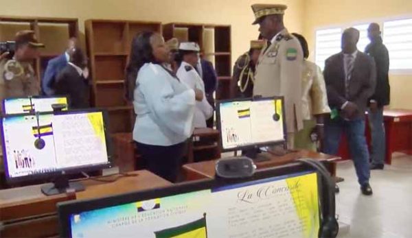 Gabon : Oligui Nguema en visite à l’école publique de Bikelé Bibwac